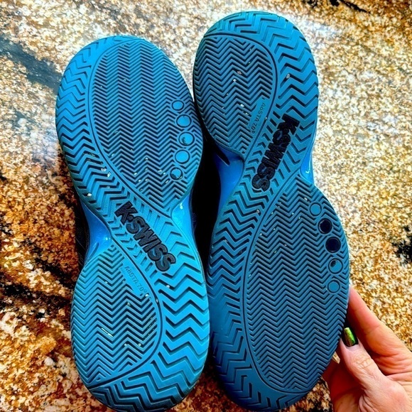 Men’s K-Swiss Aosta 7.0 blue n grey tennis shoes - Picture 6 of 10